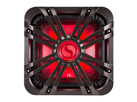 Kicker 10-INCH (25cm) SQUARE SUBWOOFER GRILLE FOR 11S10L7,LED,CHARCOAL