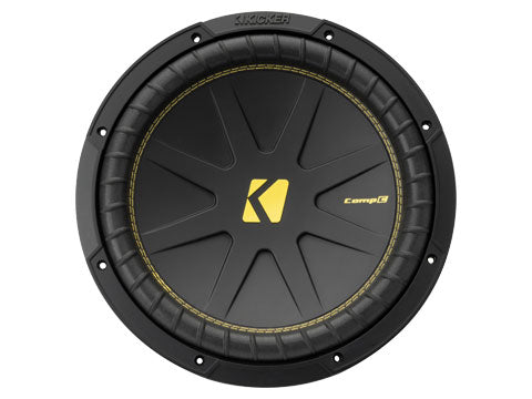 Kicker CompC 12" (30cm) subwoofer, SVC, 4ohm, RoHS Compliant