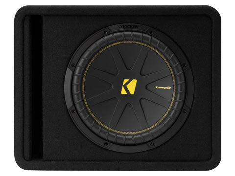 Kicker CompC 12-inch (30cm) Sub in Vented Enclosure, 2-Ohm, RoHS Compliant